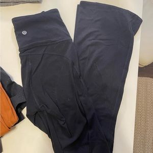 Black lululemon align flare leggings